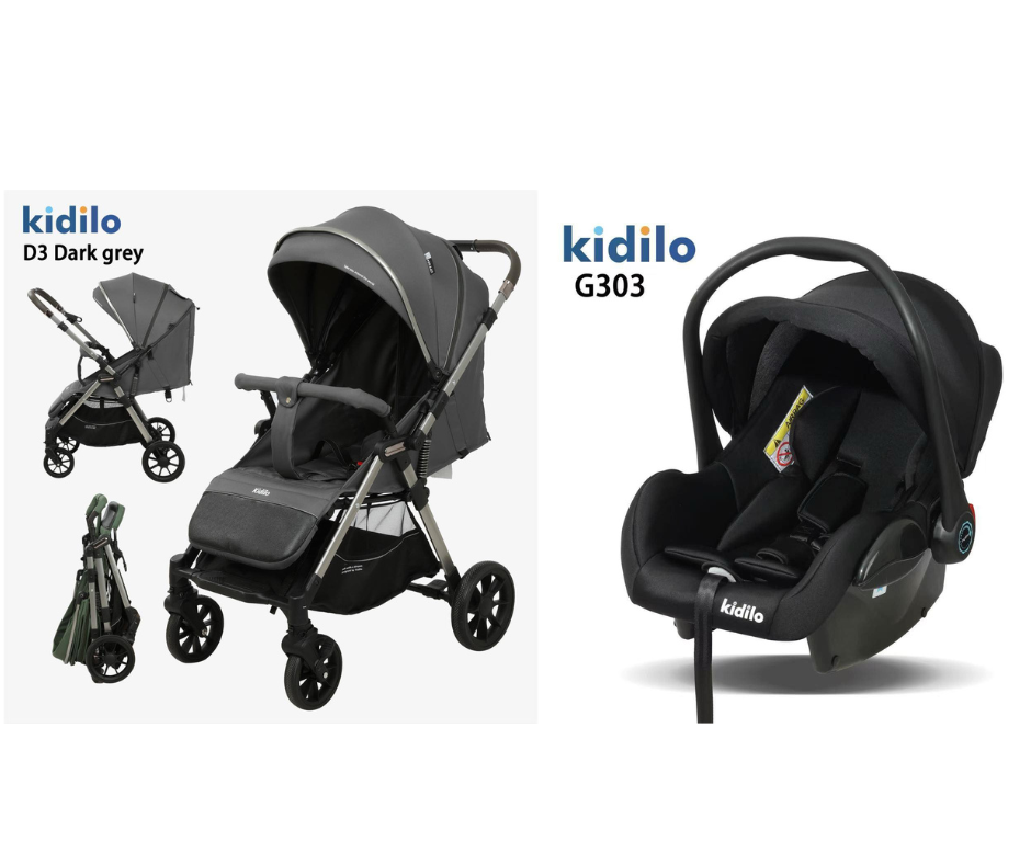 Kidilo Stroller D3 & Car Seat G303