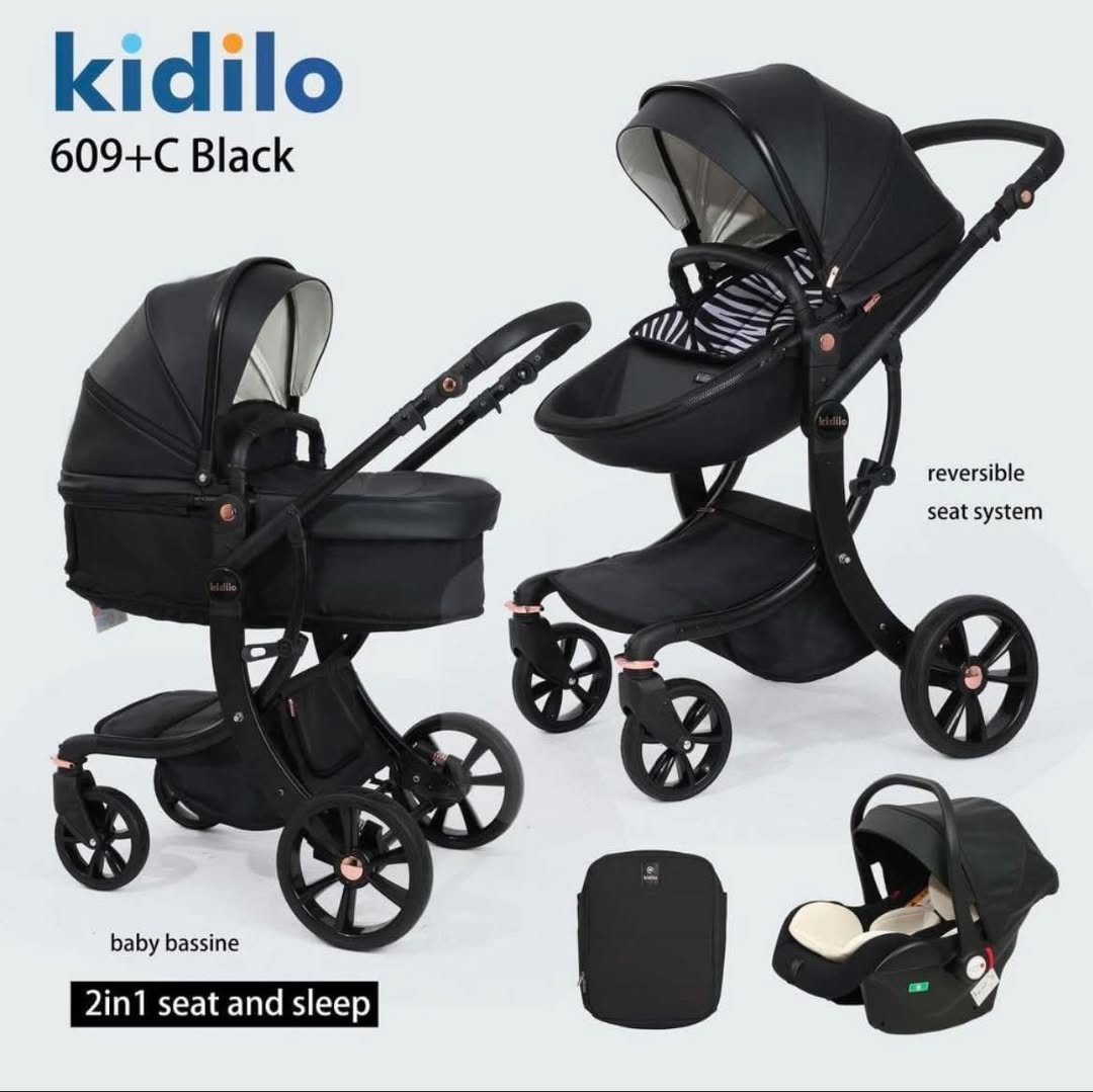Kidilo Stroller SZJ-609 + Car Seat | عربة أطفال كيديلو SZJ-609 + مقعد سيارة