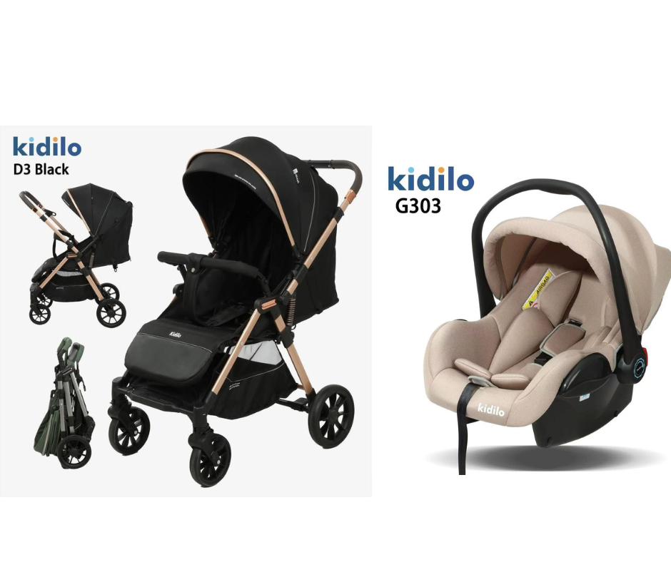 Kidilo Stroller D3 & Car Seat G303