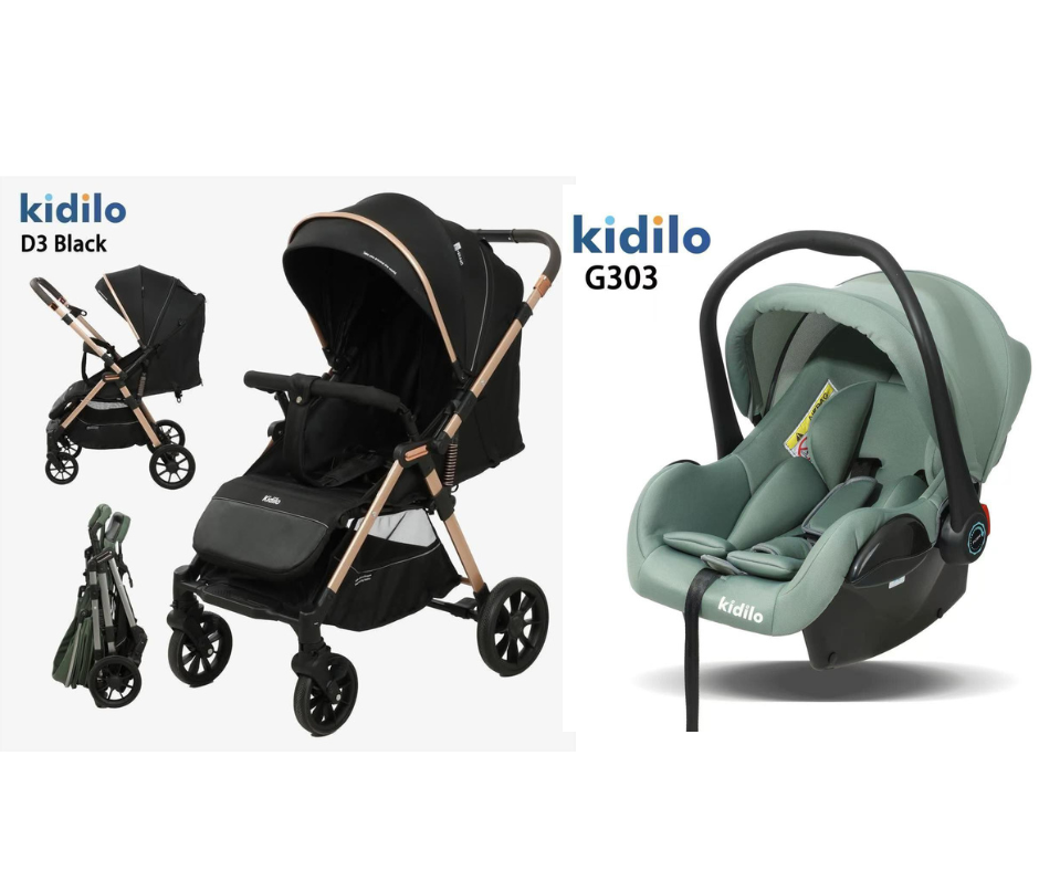 Kidilo Stroller D3 & Car Seat G303