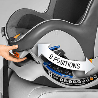 Chicco NextFit Zip Convertible Car Seat - Carbon - كارسيت من شيكو