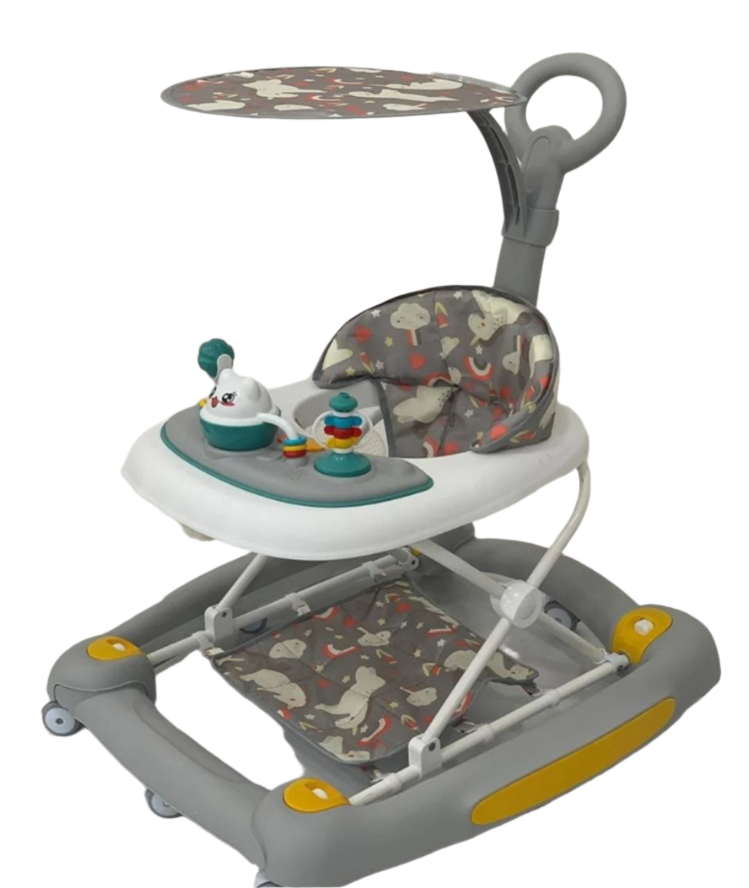 Baby walker with umbrella and handle | مشاية اطفال باليد و تندا
