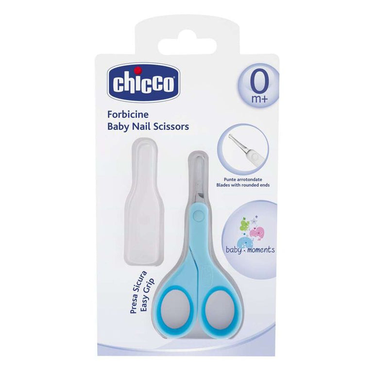 Chicco New Baby Nail Scissors Light Blue | مقص أظافر من شيكو للأطفال حديثي الولادة من شيكو باللون