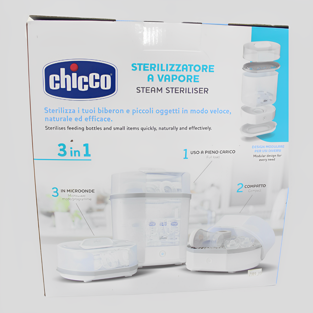 Chicco Steam Sterilizer 3 In 1 | معقم بخار من شيكو 3 في 1