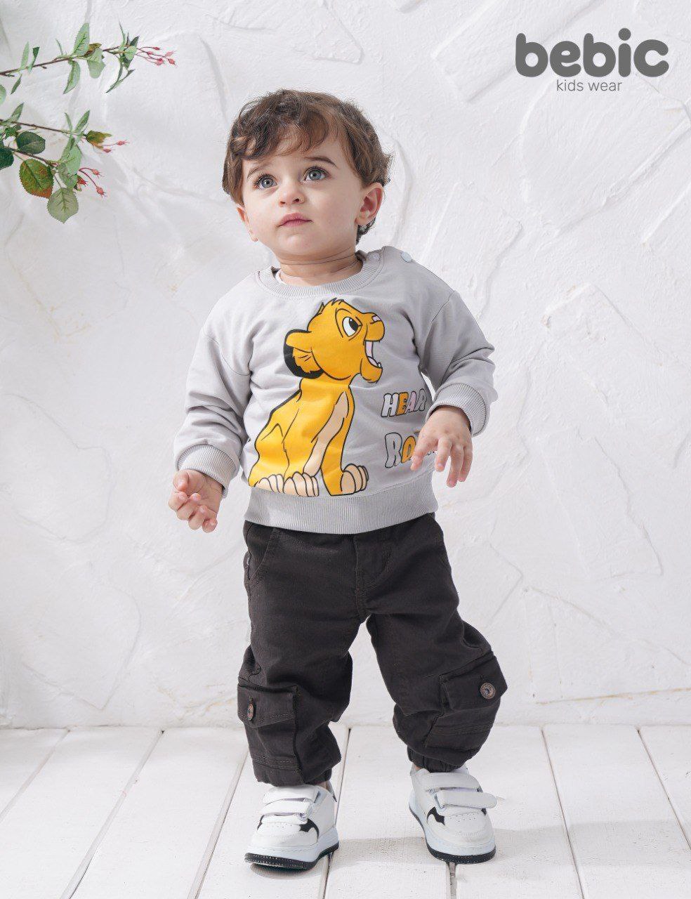 سويت شيرت بيبي قطن من ٦ شهور ل ٣ سنين