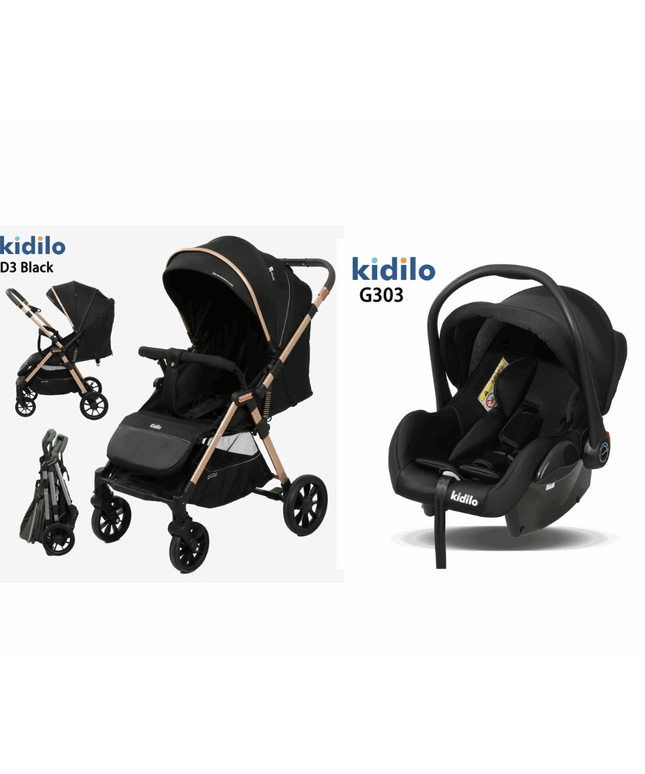 Kidilo Stroller D3 & Car Seat G303