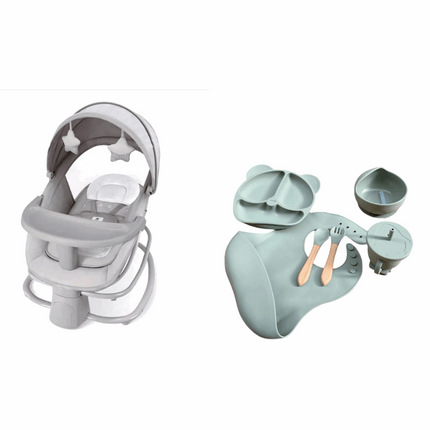 Mastela Baby Bouncer 4 in 1 & طقم سيليكون