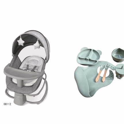 Mastela Baby Bouncer 4 in 1 & طقم سيليكون