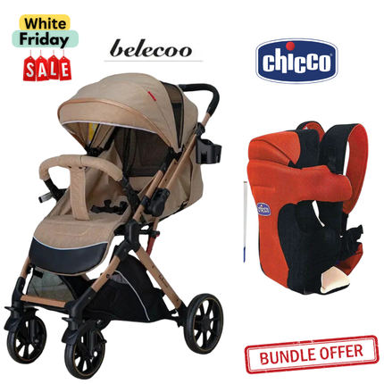 Belecoo Stroller B1 & Chicco Carrier