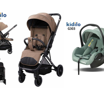 Kidilo Stroller 6521 & Car Seat G303