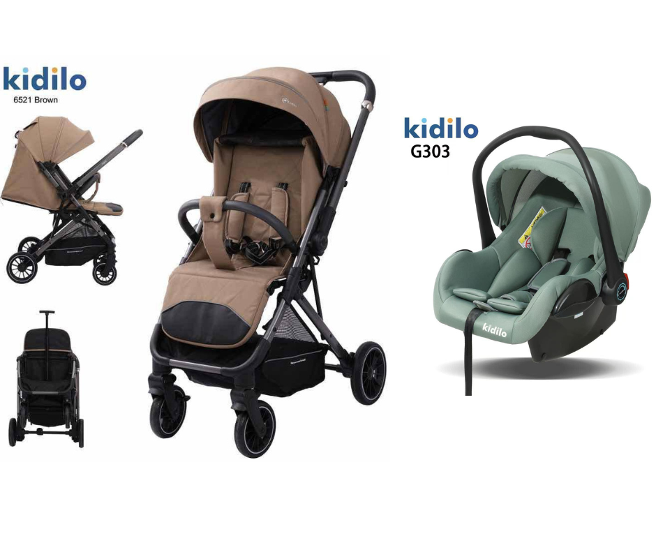 Kidilo Stroller 6521 & Car Seat G303