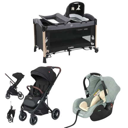Kidilo Bed AP940S & Stroller 6530 & Car Seat G305 |