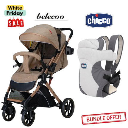 Belecoo Stroller B1 & Chicco Carrier