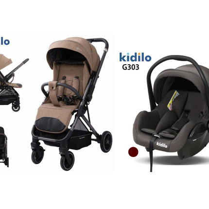 Kidilo Stroller 6521 & Car Seat G303