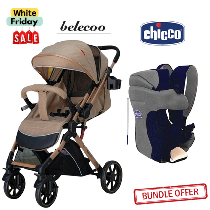 Belecoo Stroller B1 & Chicco Carrier
