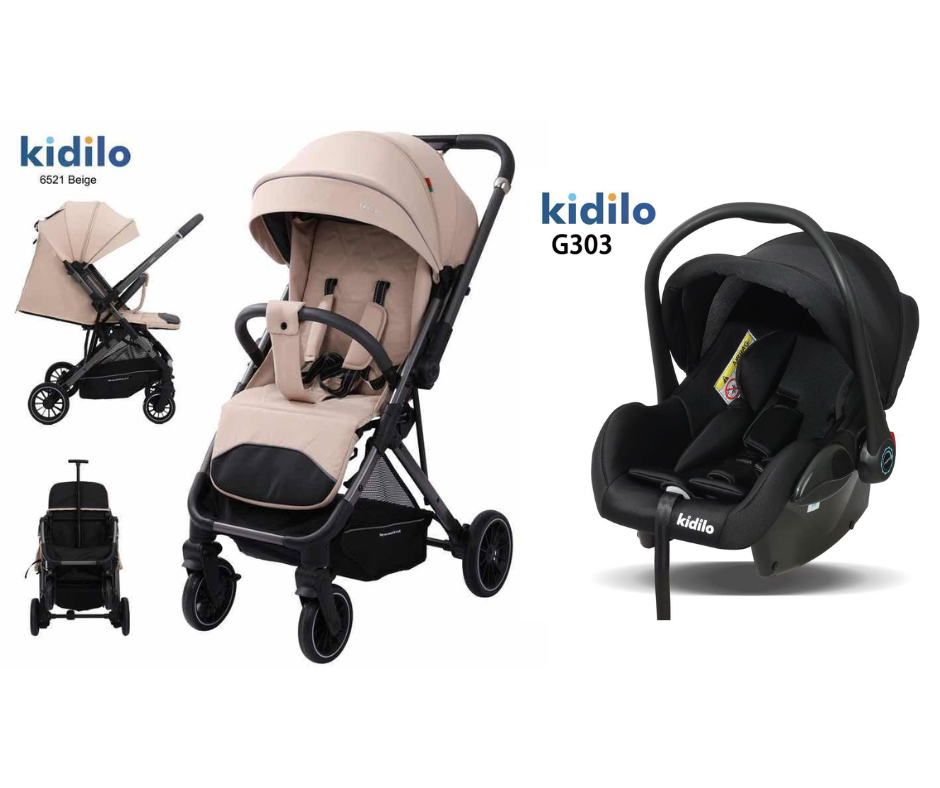 Kidilo Stroller 6521 & Car Seat G303