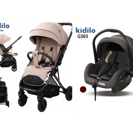 Kidilo Stroller 6521 & Car Seat G303