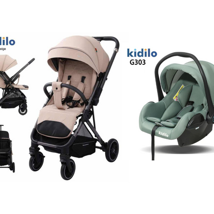 Kidilo Stroller 6521 & Car Seat G303