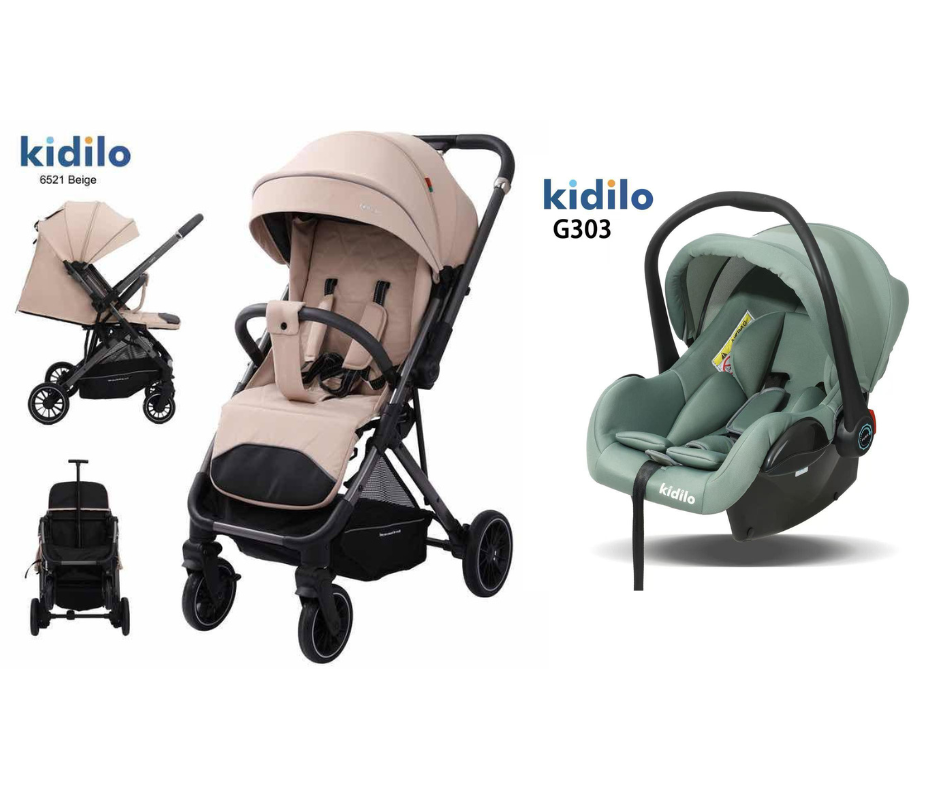 Kidilo Stroller 6521 & Car Seat G303