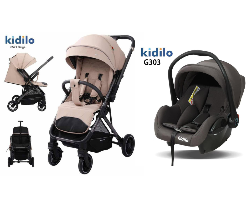 Kidilo Stroller 6521 & Car Seat G303