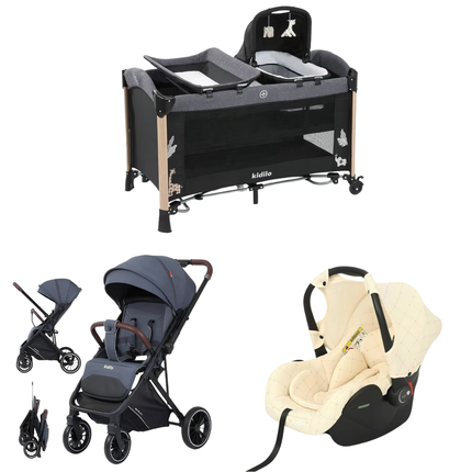 Kidilo Bed AP940S & Stroller 6530 & Car Seat G305 |