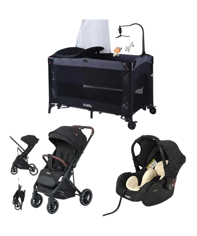 Kidilo Bed UP650X & Stroller 6530 & Car Seat G305