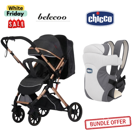 Belecoo Stroller B1 & Chicco Carrier