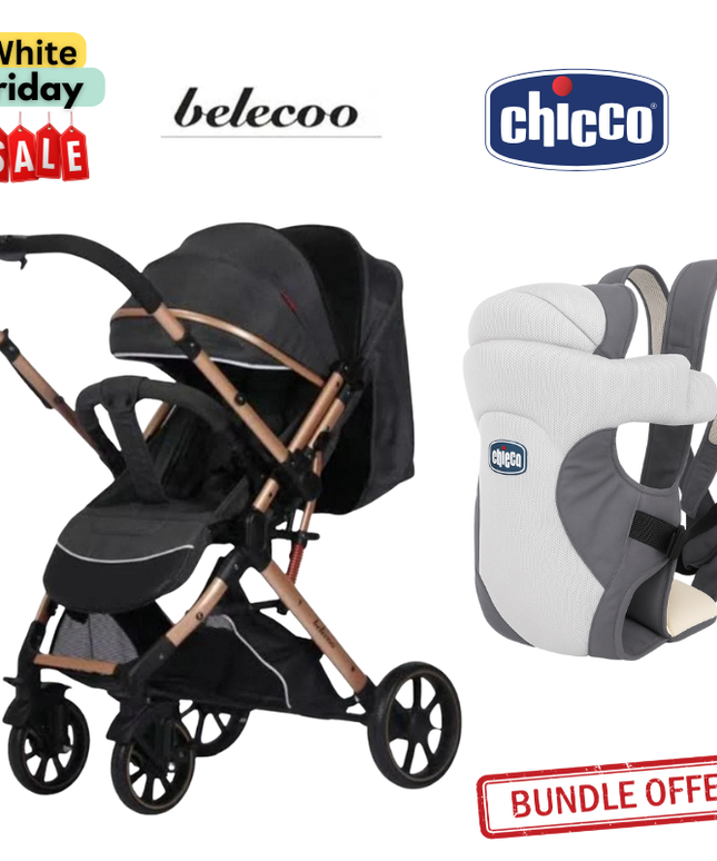 Belecoo Stroller B1 & Chicco Carrier