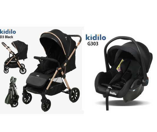 Kidilo Stroller D3 & Car Seat G303