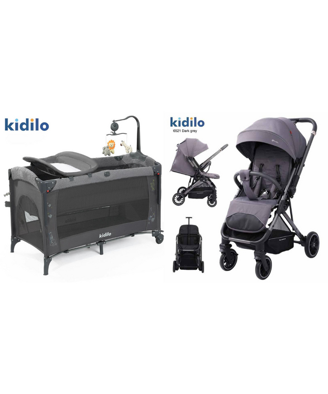 Kidilo Baby Bed UP650X & 6521 Stroller