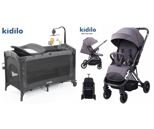 Kidilo Baby Bed UP650X & 6521 Stroller