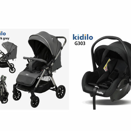 Kidilo Stroller D3 & Car Seat G303