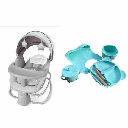 Mastela Baby Bouncer 4 in 1 & طقم سيليكون