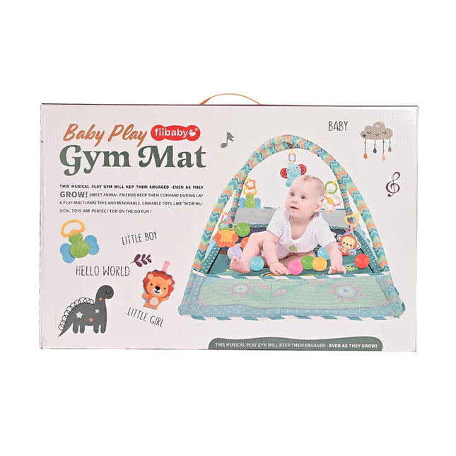 Baby Play Gym Green Owl Mat with 15 Balls Tiibaby 73158 | بساط لعب للأطفال على شكل بومة خضراء مع 15 كرة من Tiibaby