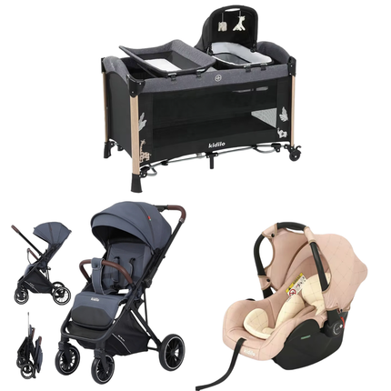 Kidilo Bed AP940S & Stroller 6530 & Car Seat G305 |