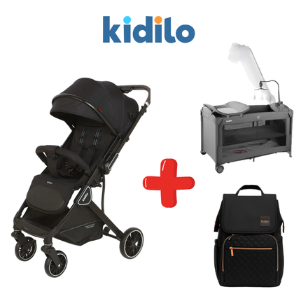 Kidilo Stroller K919 + Kidilo Bed T702L + Kidilo Diaper Bag