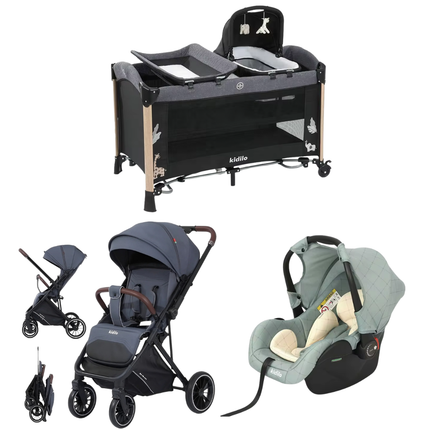 Kidilo Bed AP940S & Stroller 6530 & Car Seat G305 |