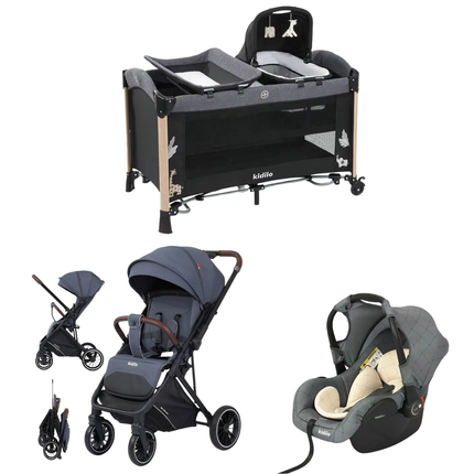 Kidilo Bed AP940S & Stroller 6530 & Car Seat G305 |