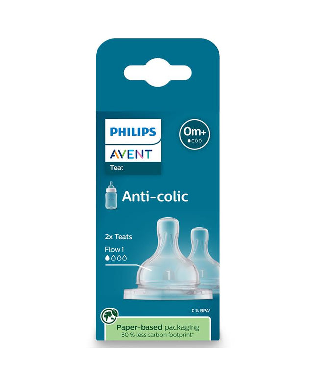 Philips Avent Anti colic Baby Teat New Born 0m+ ( 2 Pack)