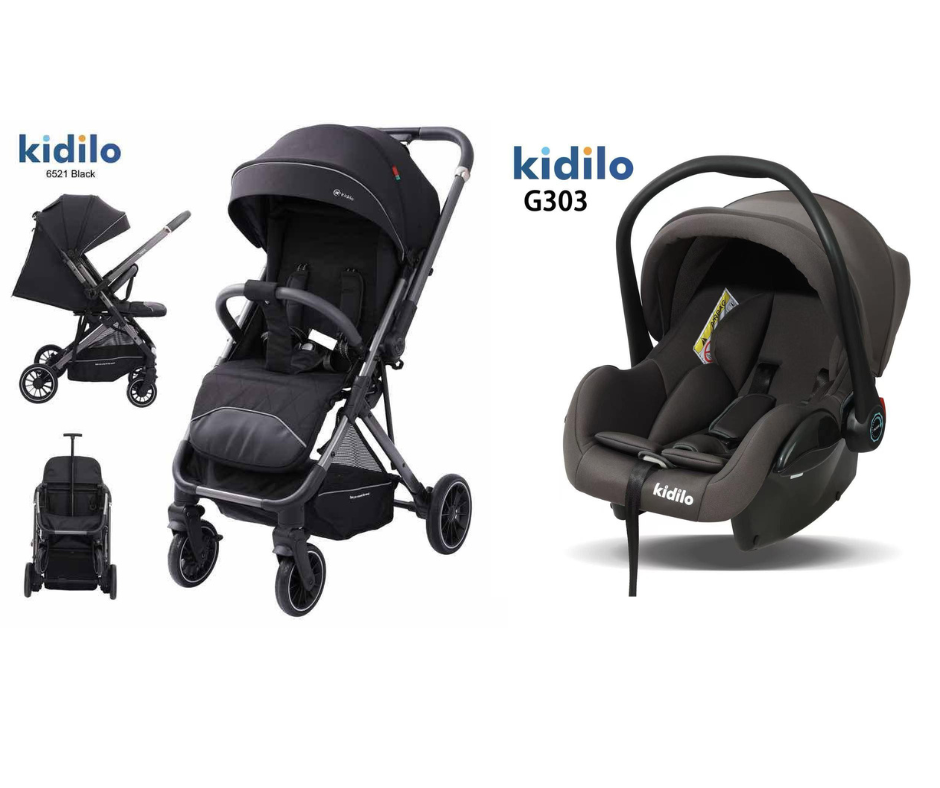 Kidilo Stroller 6521 & Car Seat G303