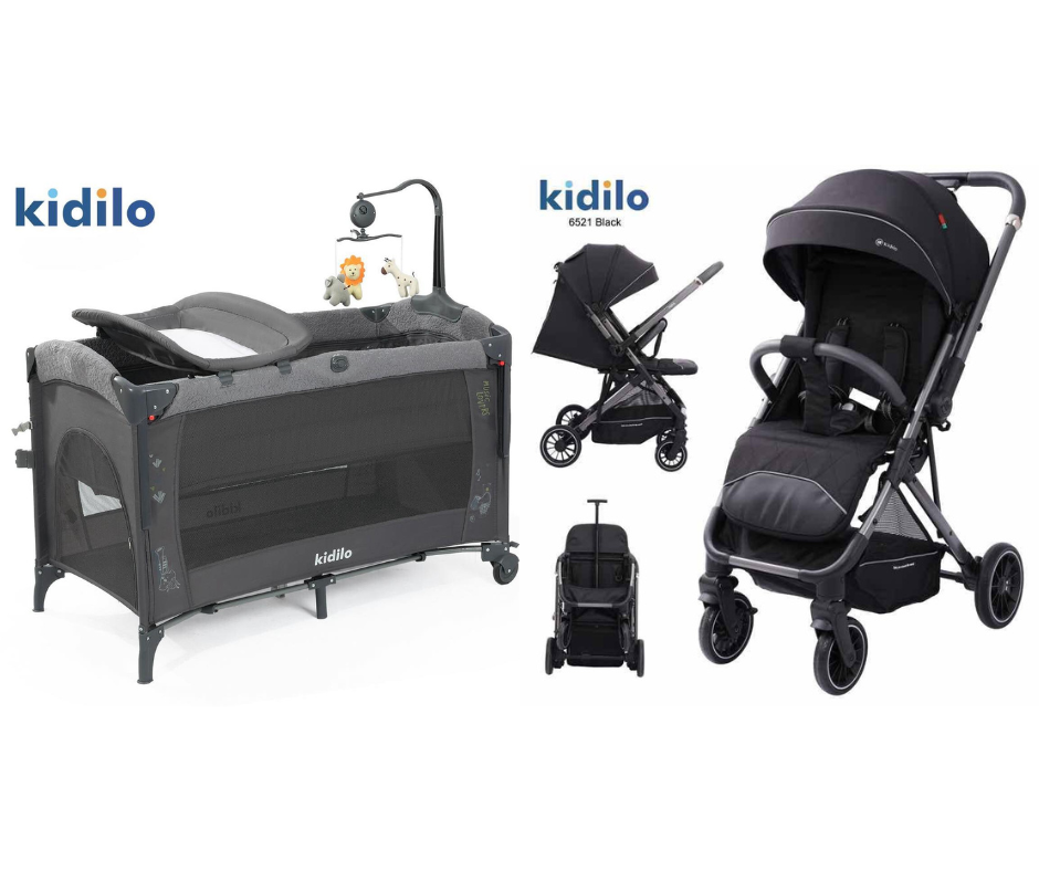 Kidilo Baby Bed UP650X & 6521 Stroller