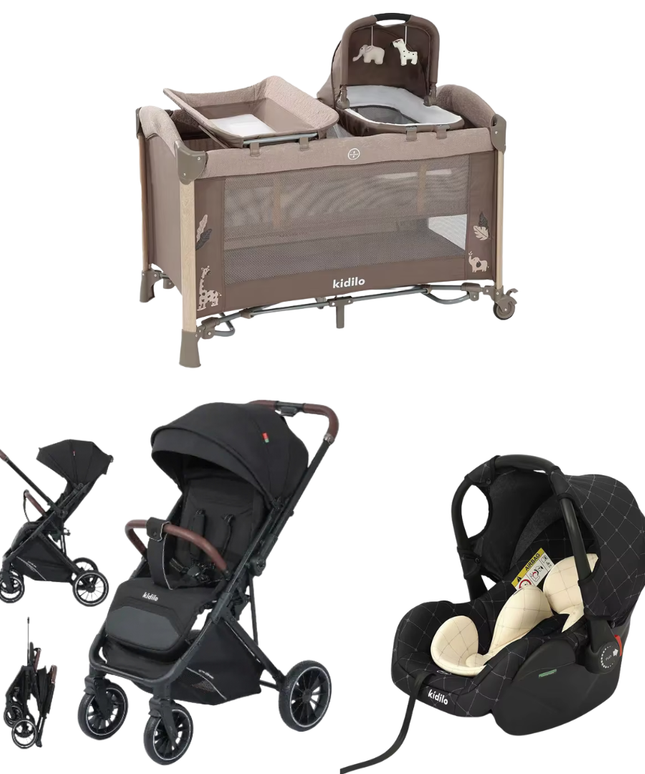 Kidilo Bed AP940S & Stroller 6530 & Car Seat G305 |