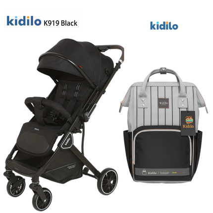 Kidilo Stroller K919 + Kidilo Diaper Bag