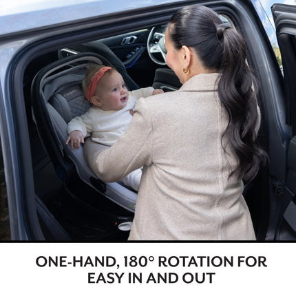 Evenflo Shyft Intuiti+ Travel System Featuring Revolve180 LiteMax NXT Preemie and Infant Car Seat with SensorySoothe