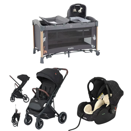 Kidilo Bed AP940S & Stroller 6530 & Car Seat G305 |