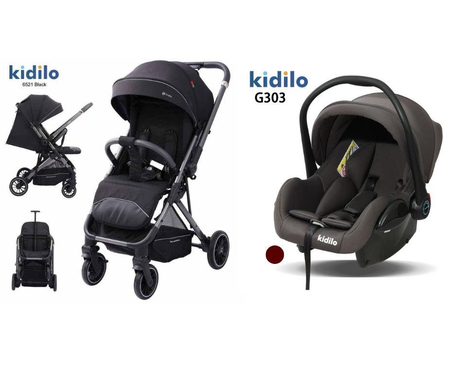 Kidilo Stroller 6521 & Car Seat G303