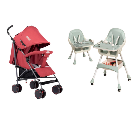 Baby Stroller S11 + Food Chair S360