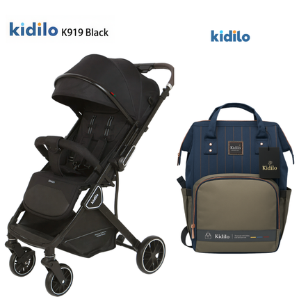 Kidilo Stroller K919 + Kidilo Diaper Bag