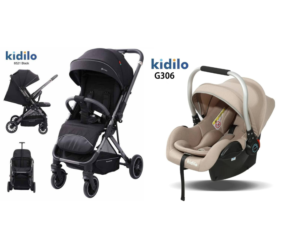 Kidilo Stroller 6521 & Car Seat G306