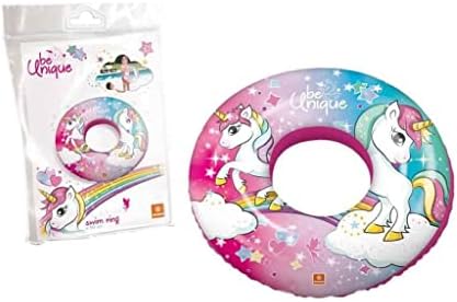 Cute Unicorn Inflatable Swim Ring Float | عوامة سباحة قابلة للنفخ بتصميم يونيكورن لطيف